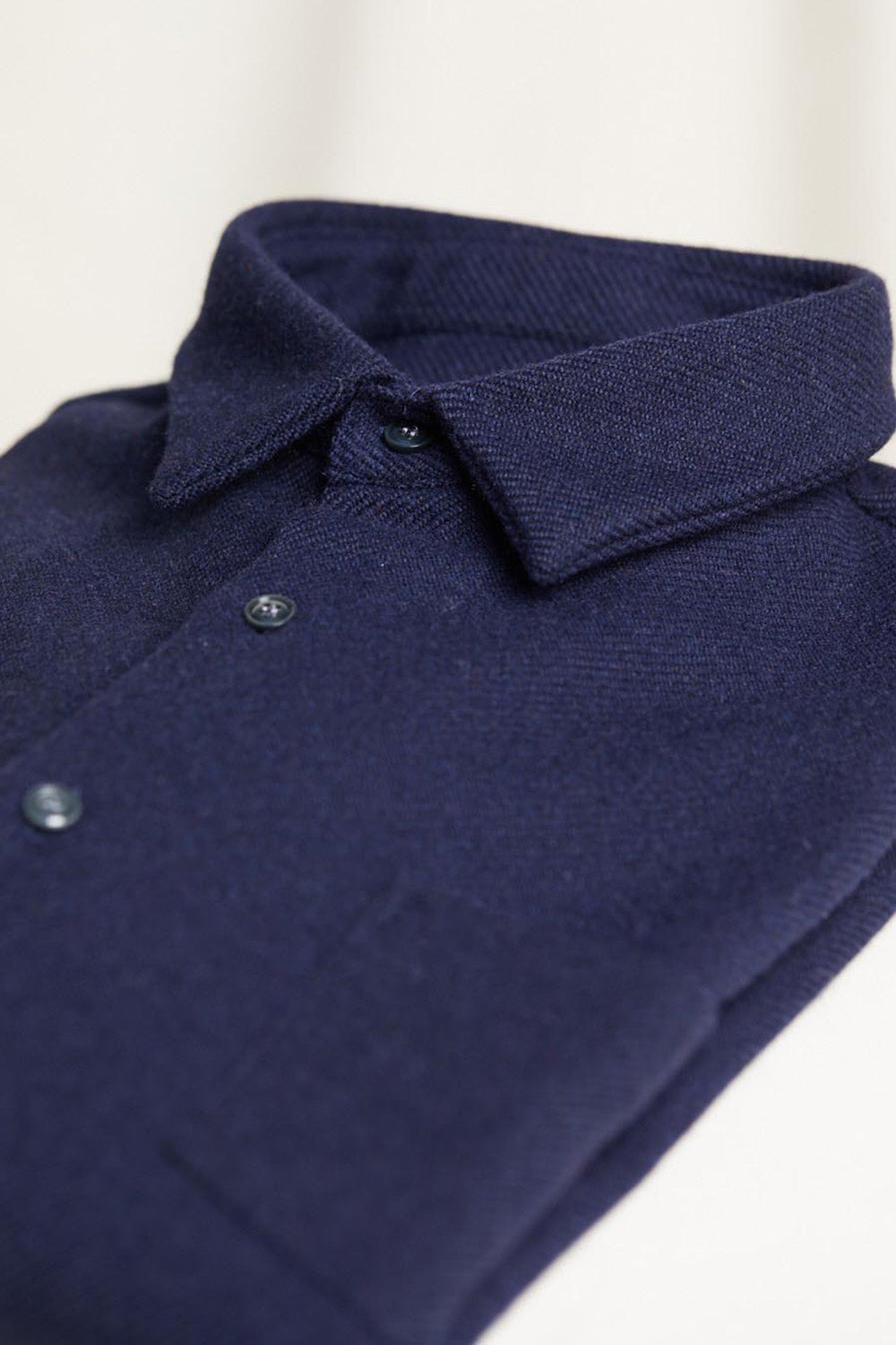 Surchemise en laine ÉPURE unie