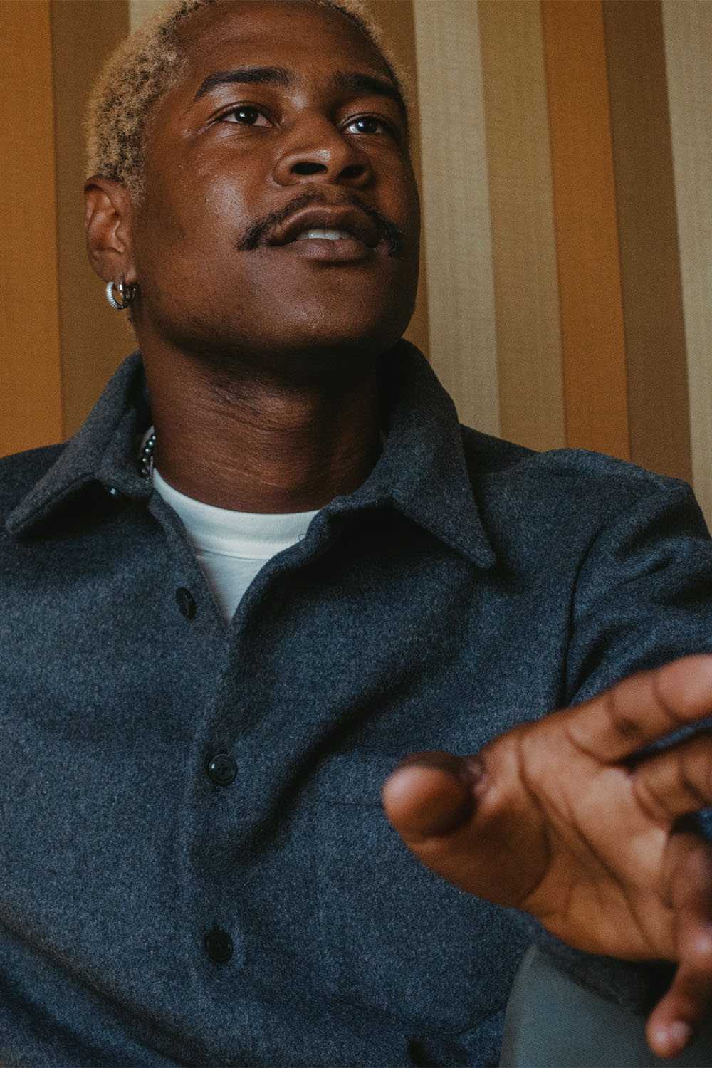 Surchemise en laine ÉPURE unie