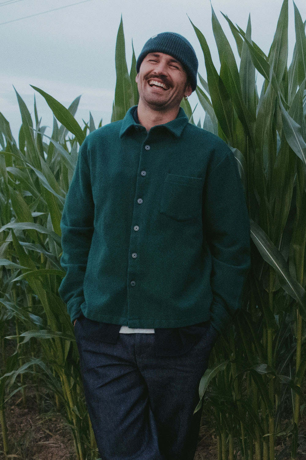 Surchemise en laine ÉPURE unie