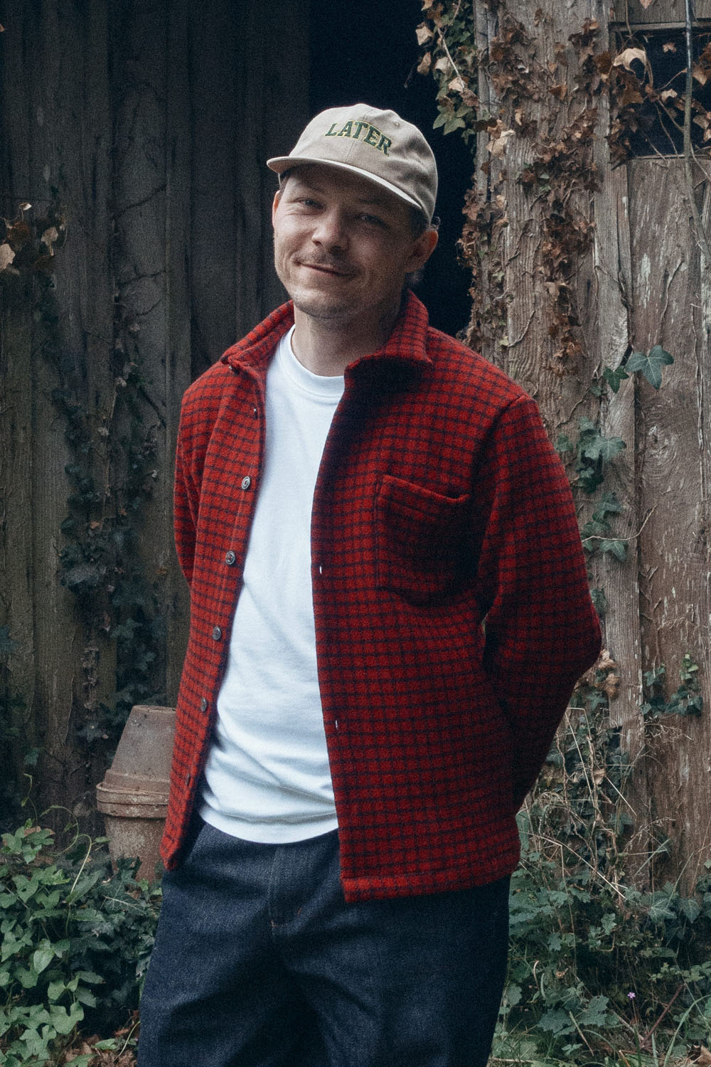 Surchemise en laine ÉPURE à carreaux