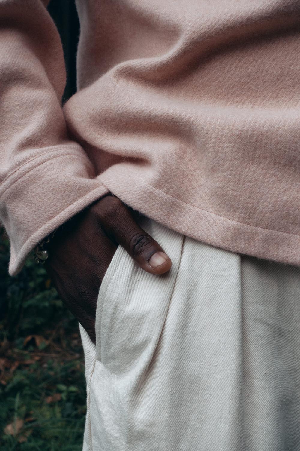 Surchemise en laine ÉPURE unie