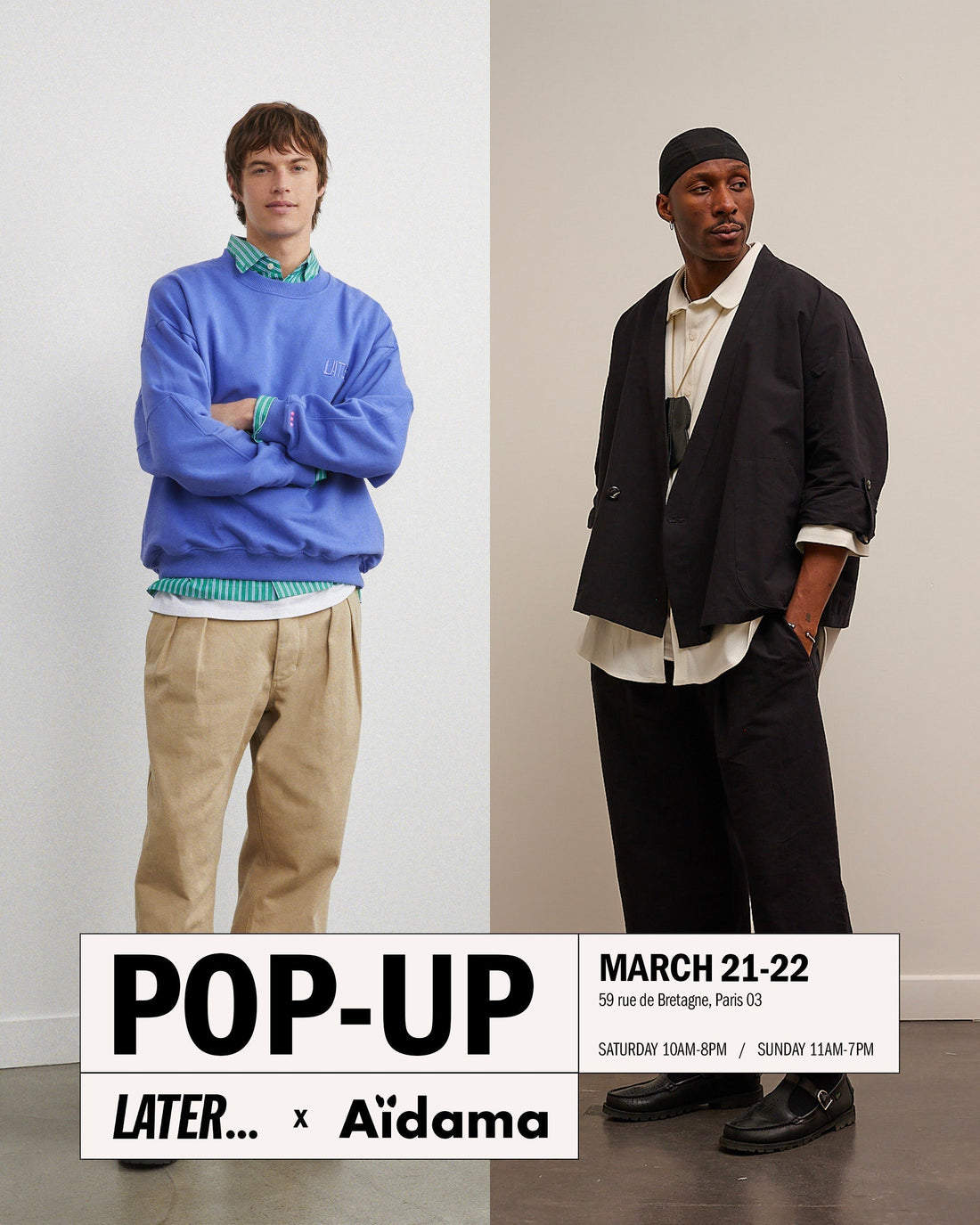 Pop-up Store à Paris 22 et 23 mars 2026