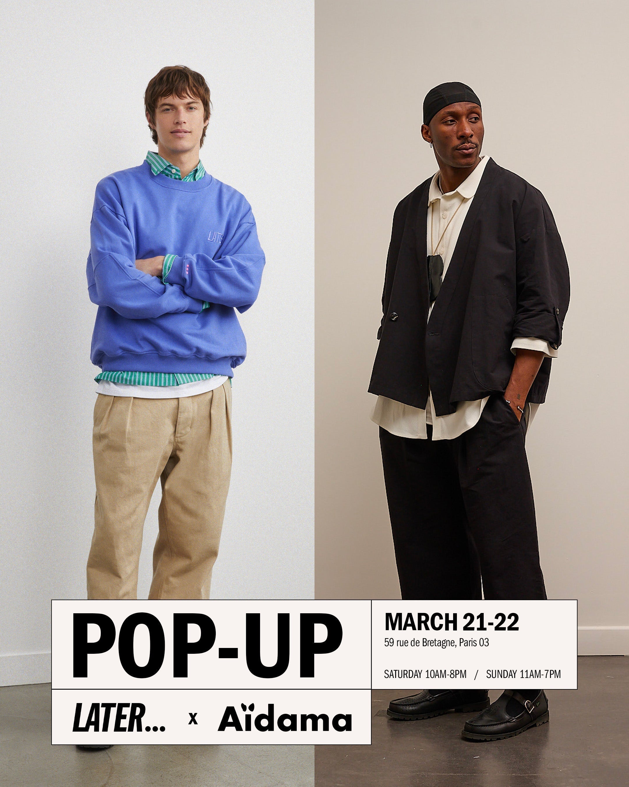 Pop-up Store à Paris 22 et 23 mars 2026