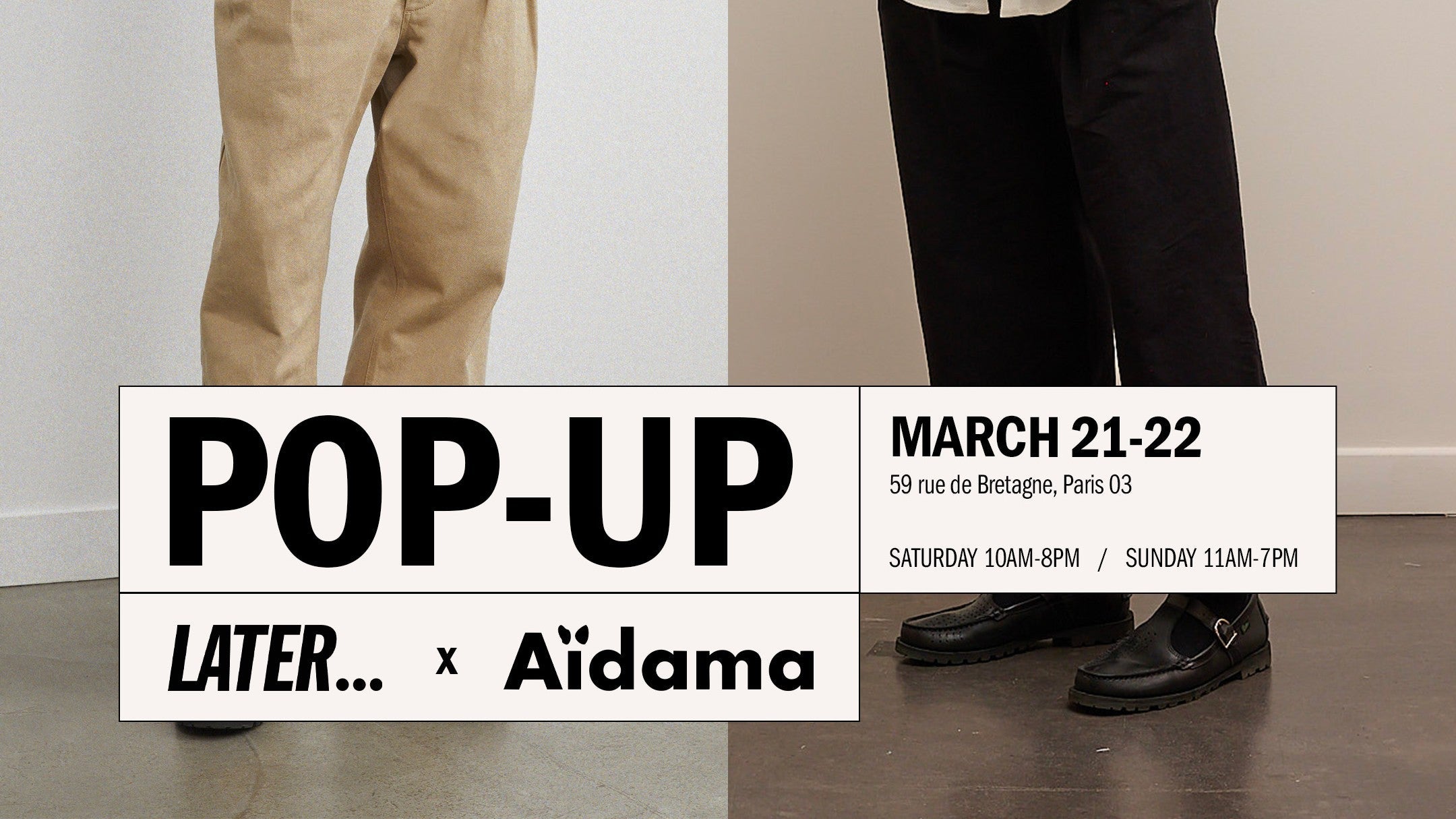 Pop-up Store à Paris 22 et 23 mars 2026