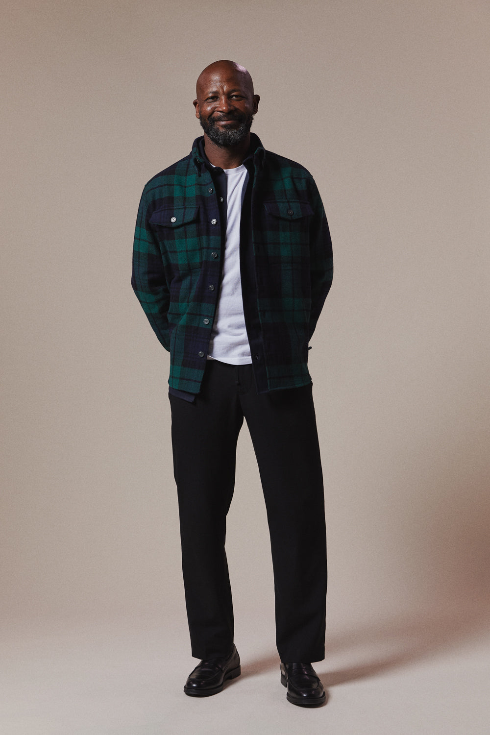 Casual wool overshirt