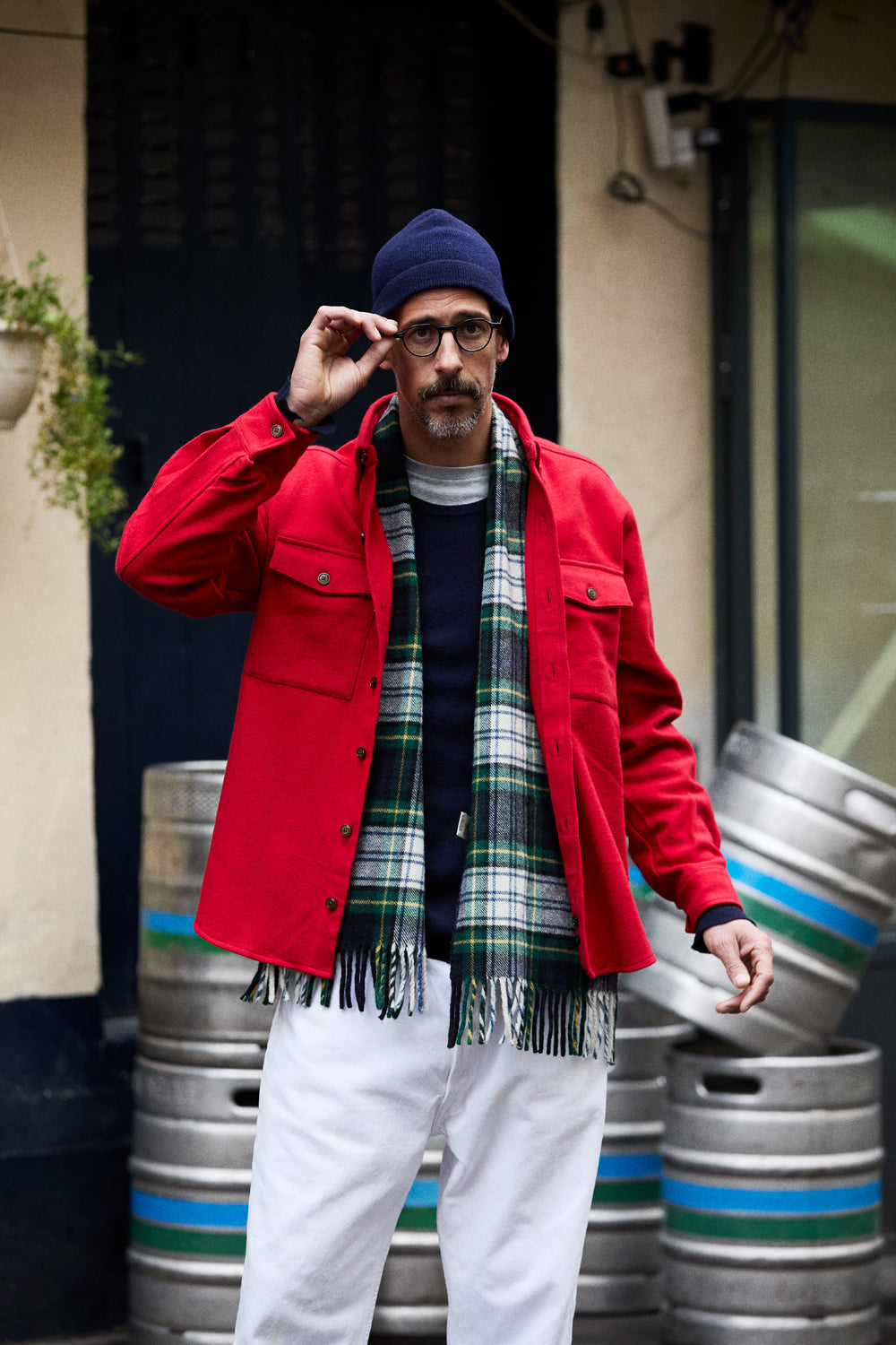 Casual wool overshirt