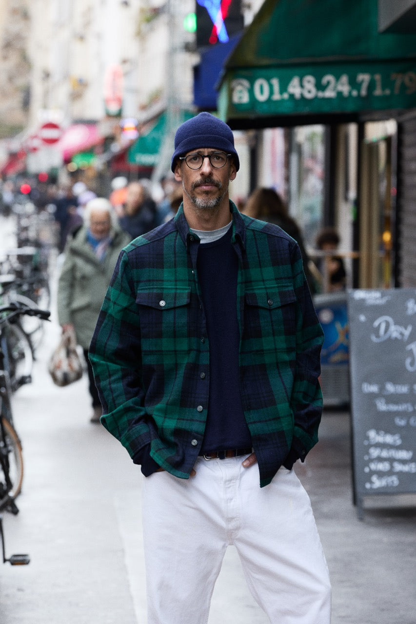 Casual wool overshirt
