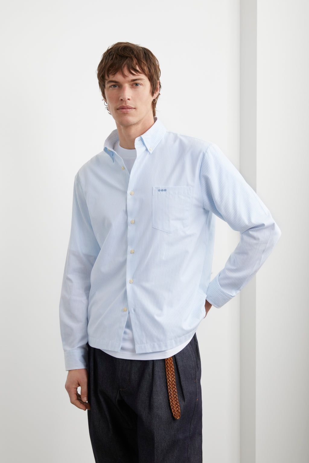 Chemise Oxford HEOL à rayures