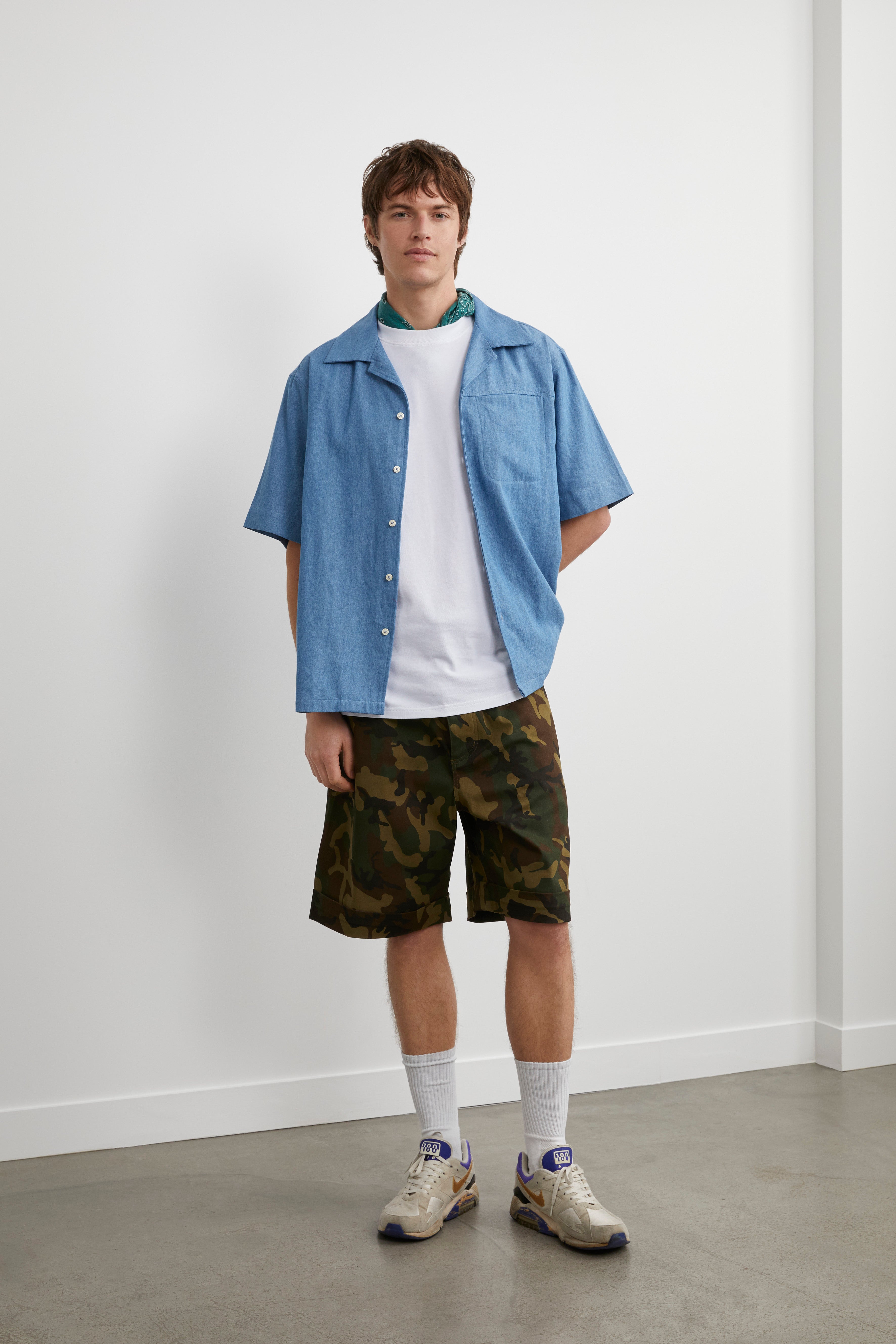 Chemisette en chambray