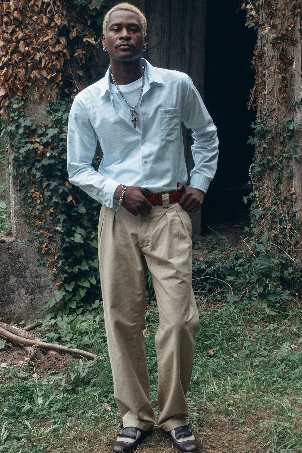 MARIN pleated pants