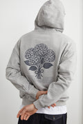 Sweat à capuche hortensia