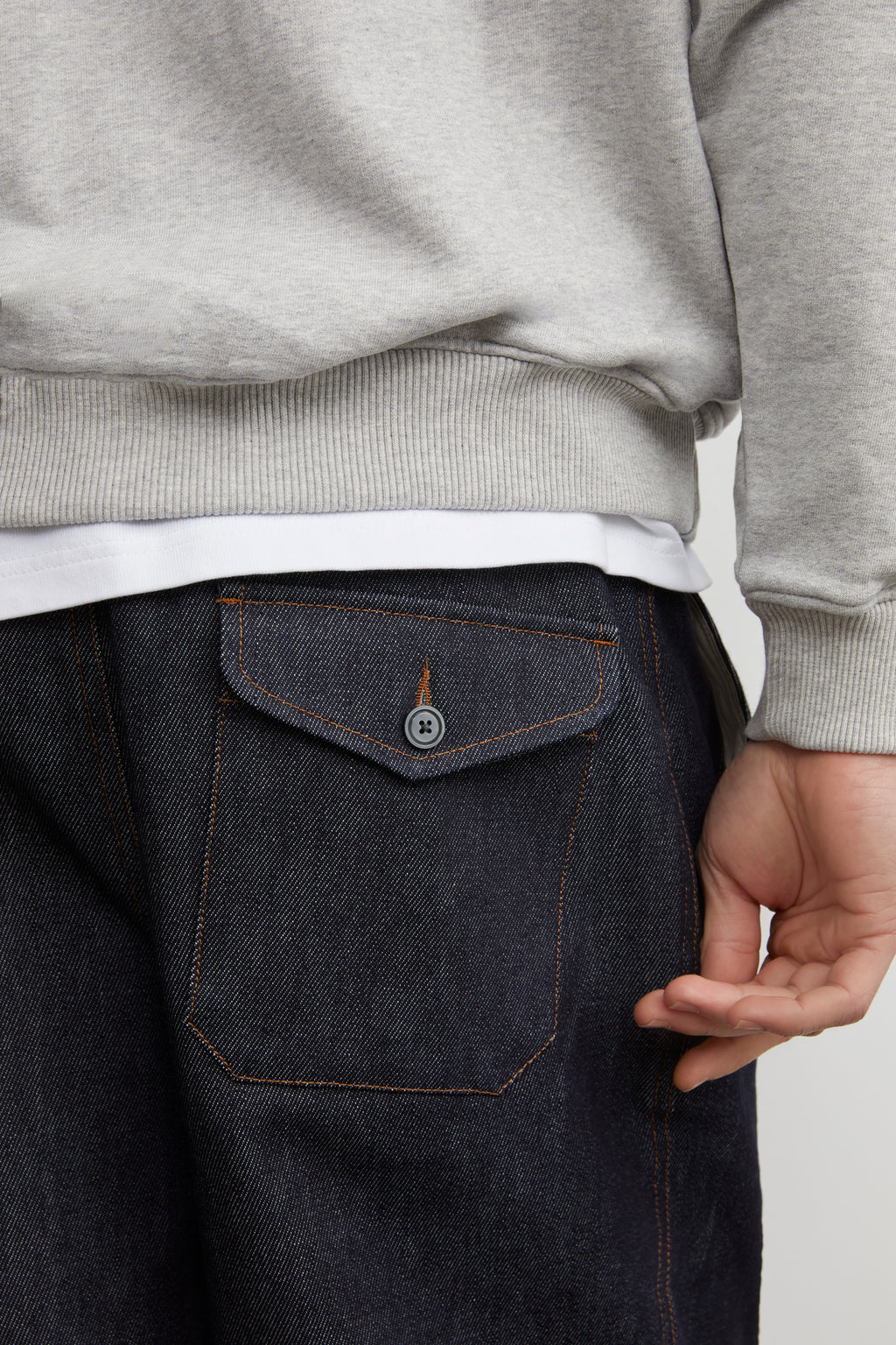 Denim Bermuda shorts