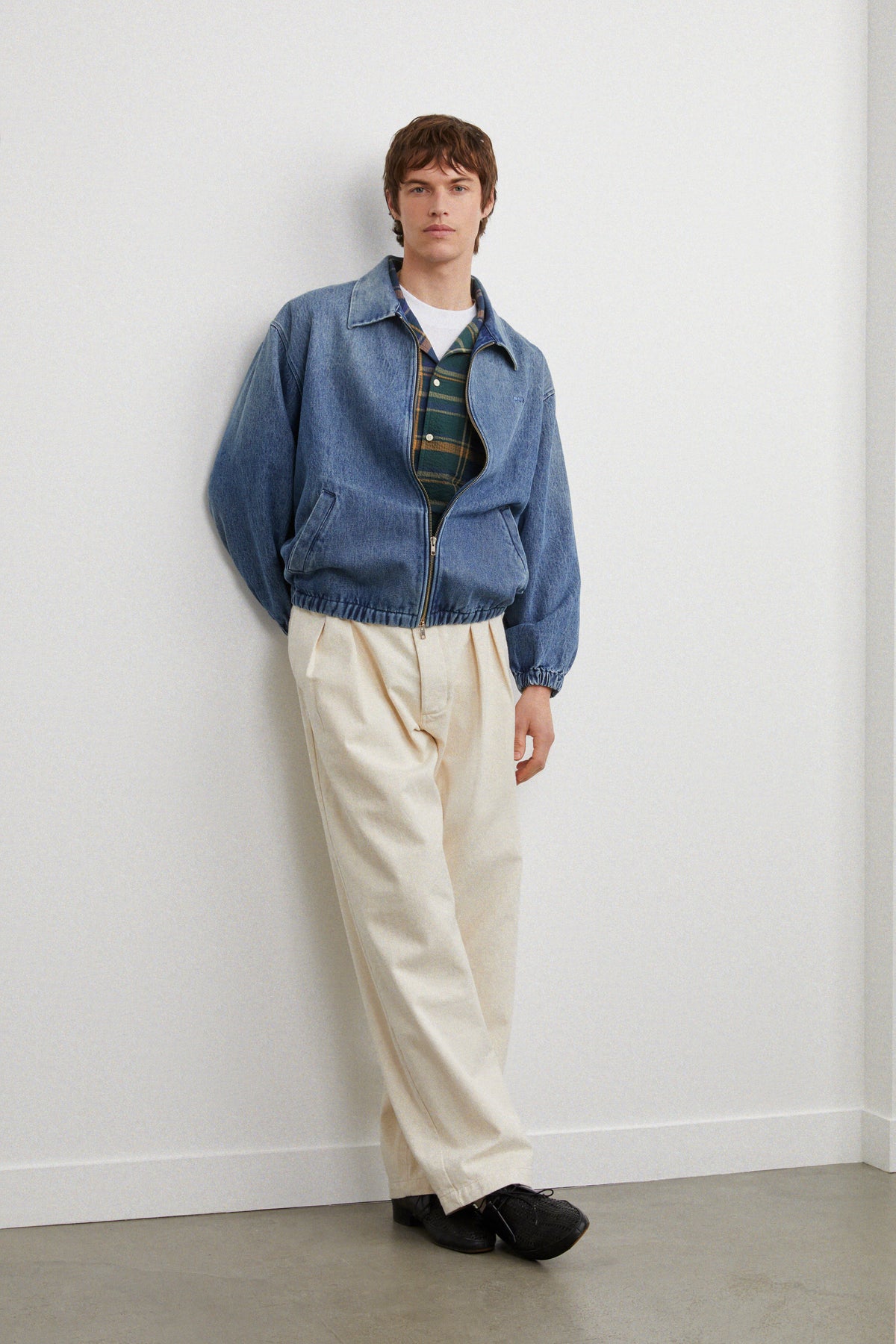 GLAZ jacket in faded denim