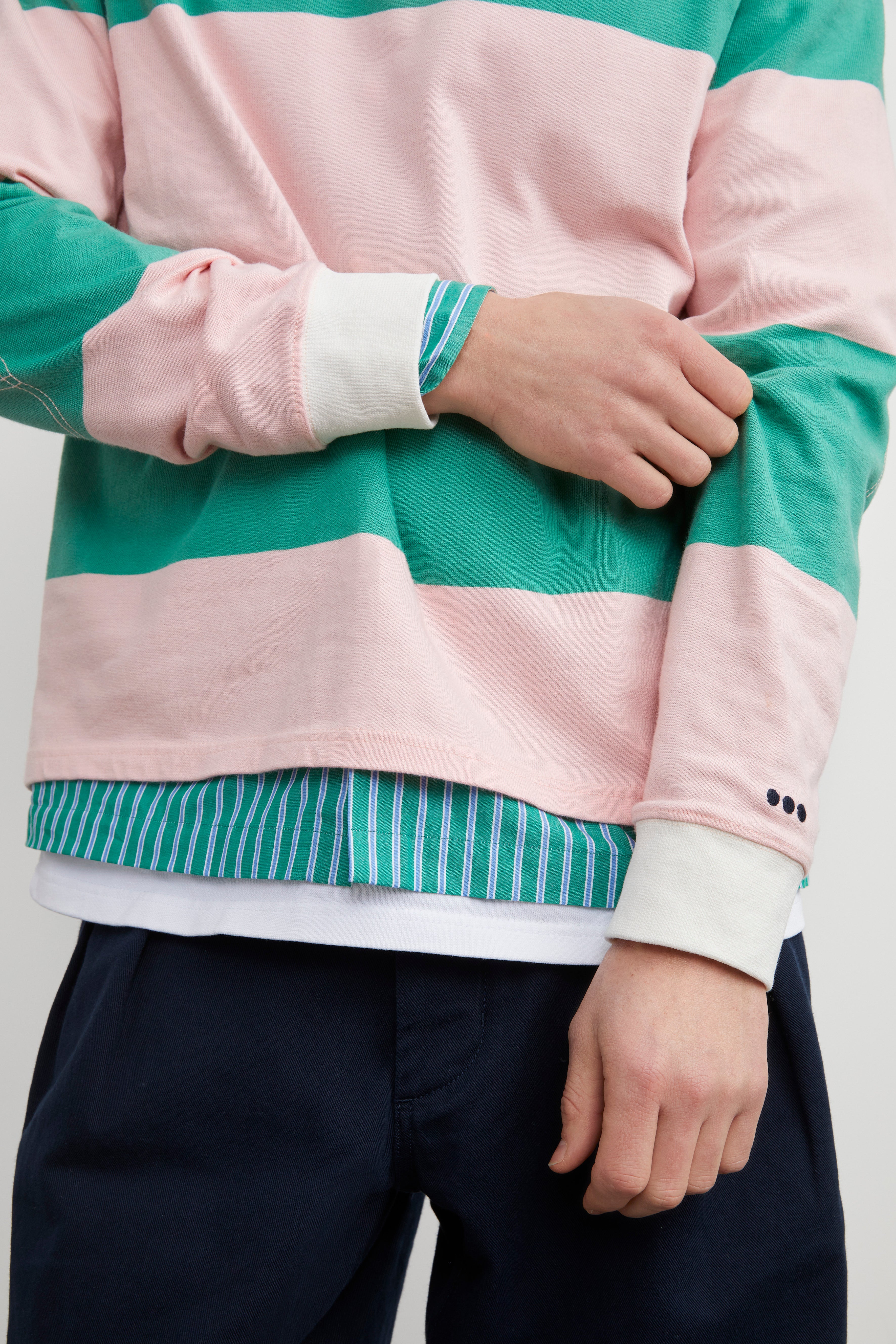 Striped Rugby Polo Shirt