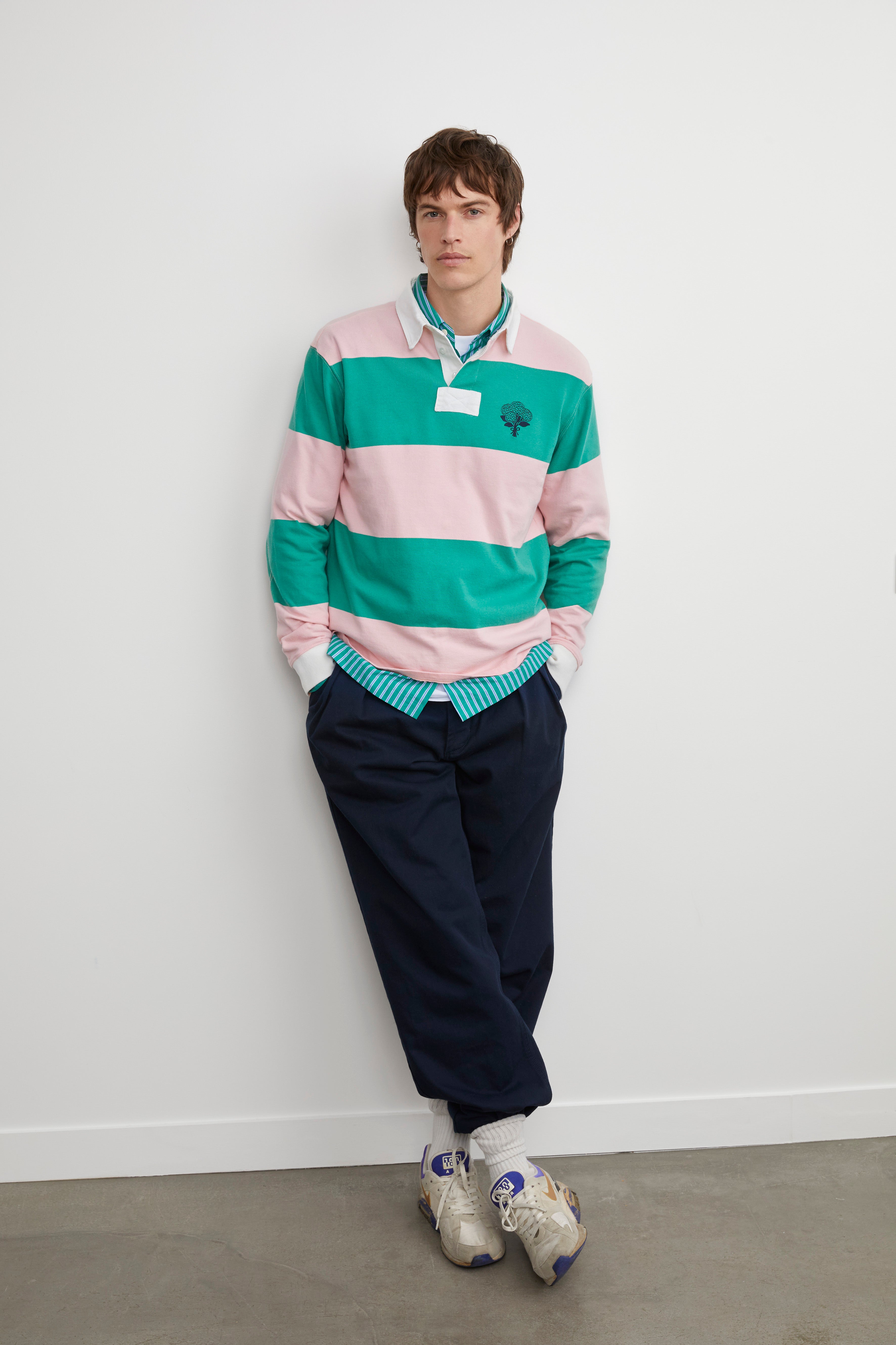 Striped Rugby Polo Shirt