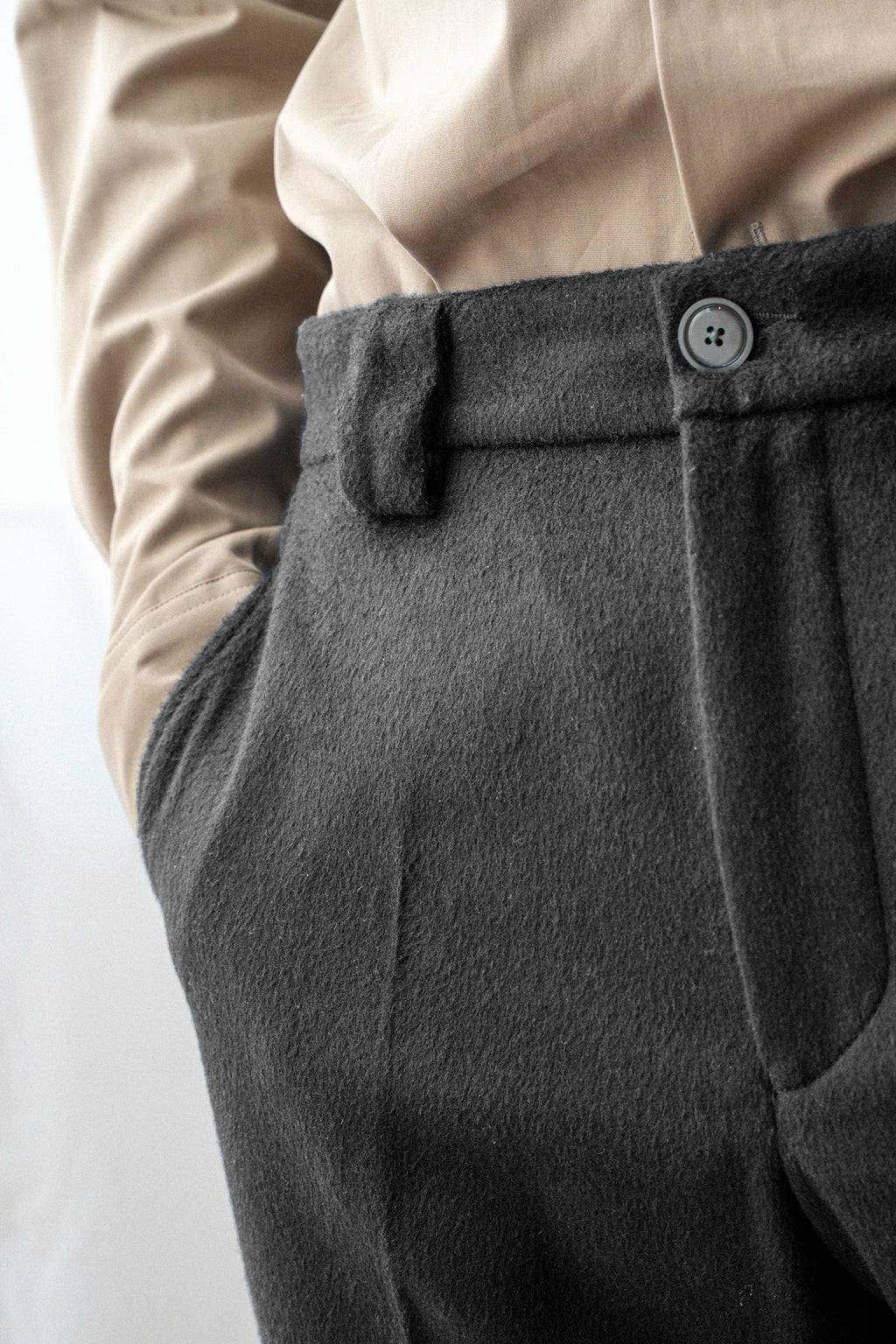 Pantalon droit en Laine
