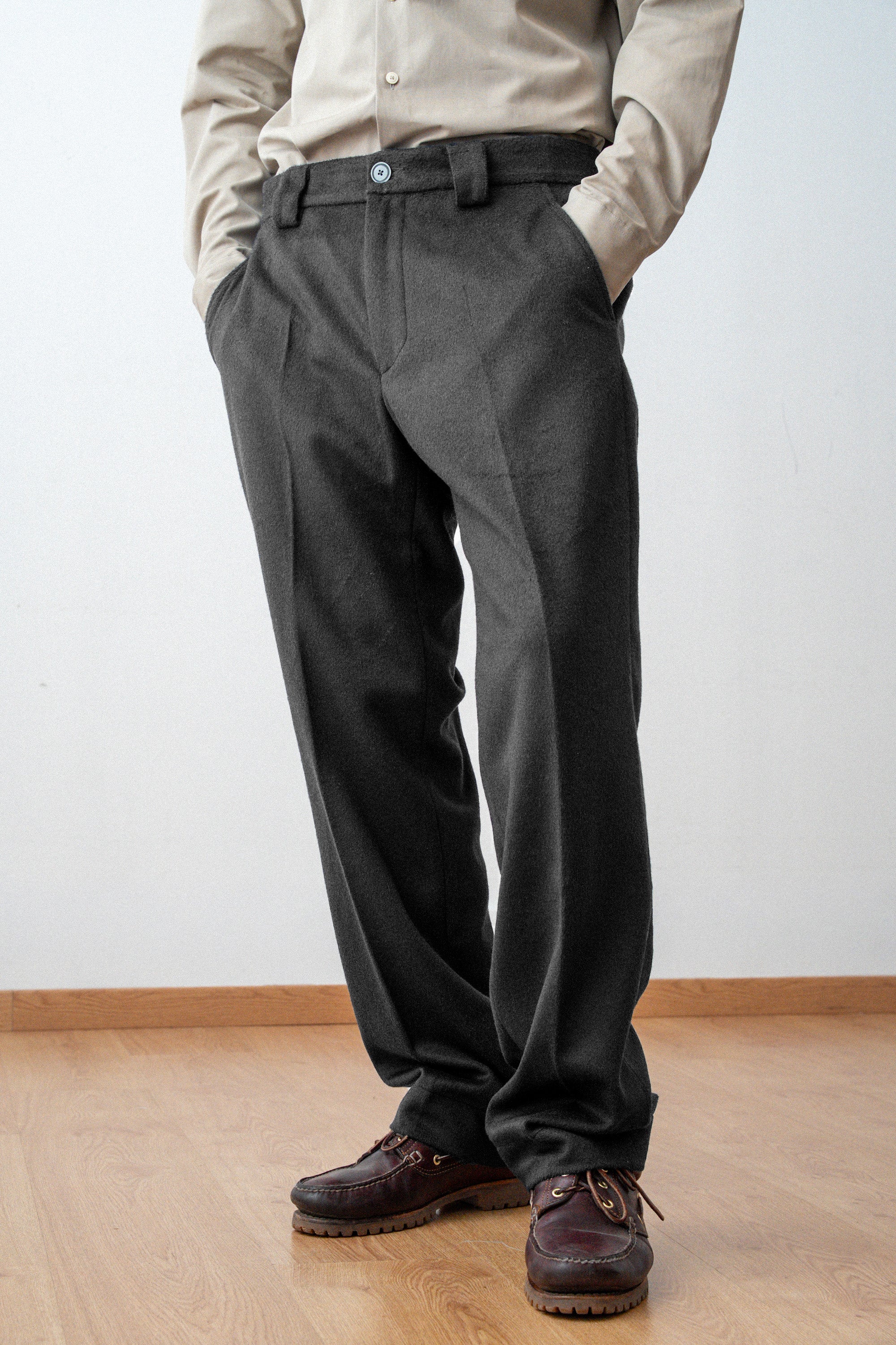 Pantalon droit en Laine