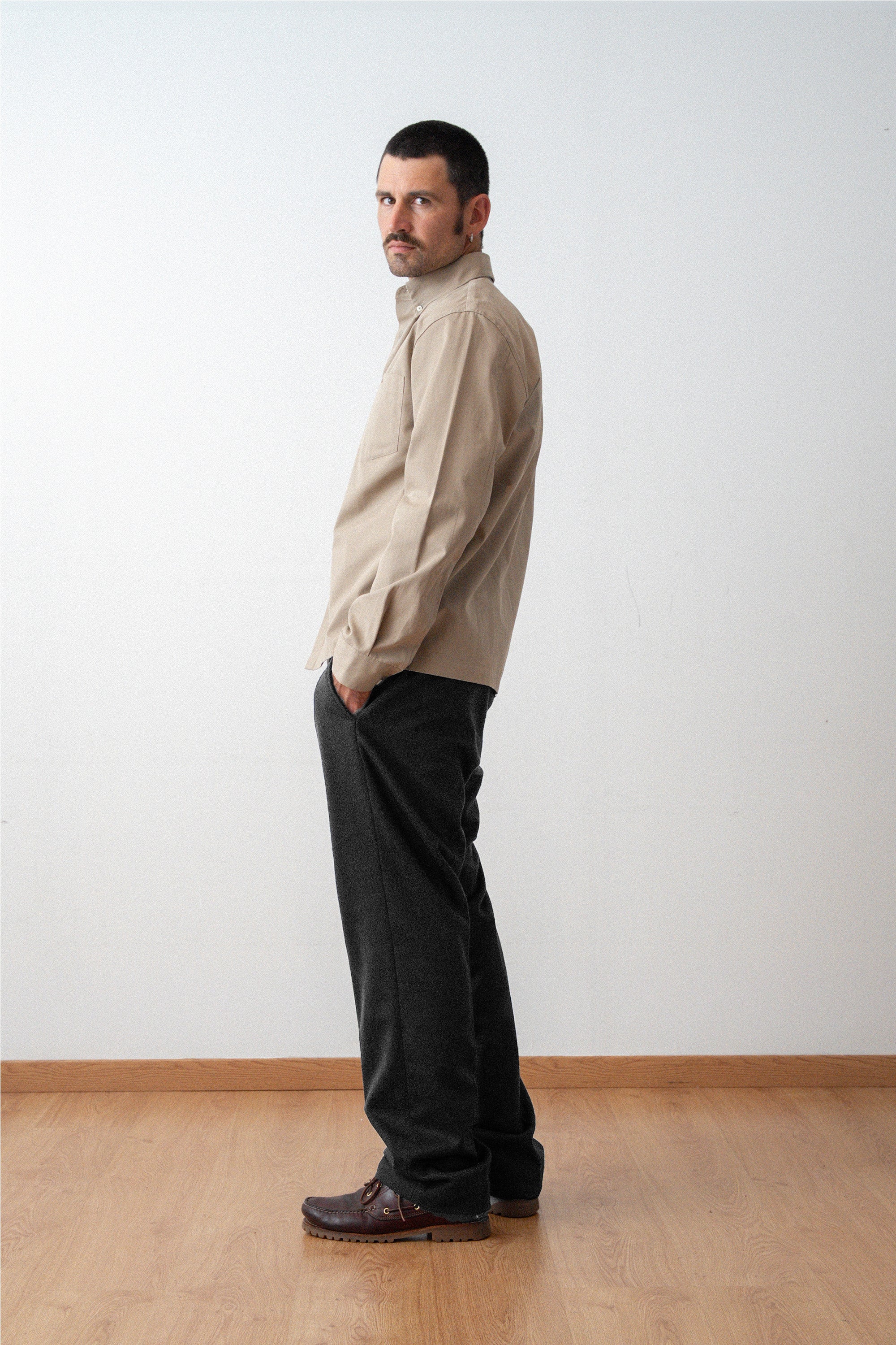 Pantalon droit en Laine