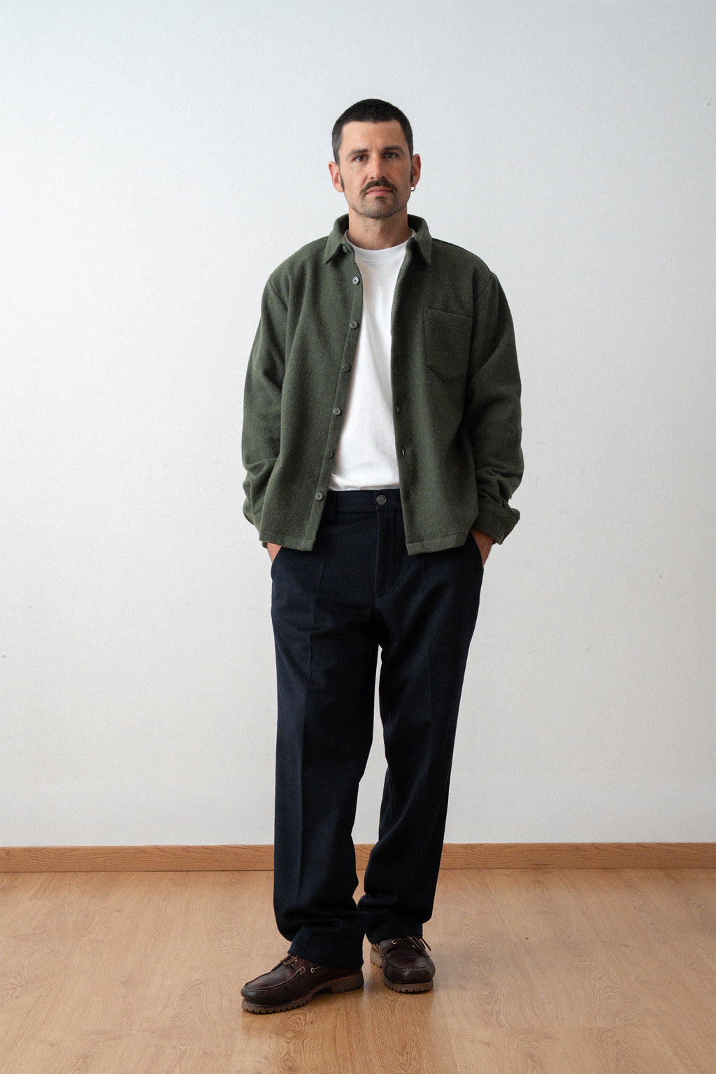 Pantalon droit en Laine