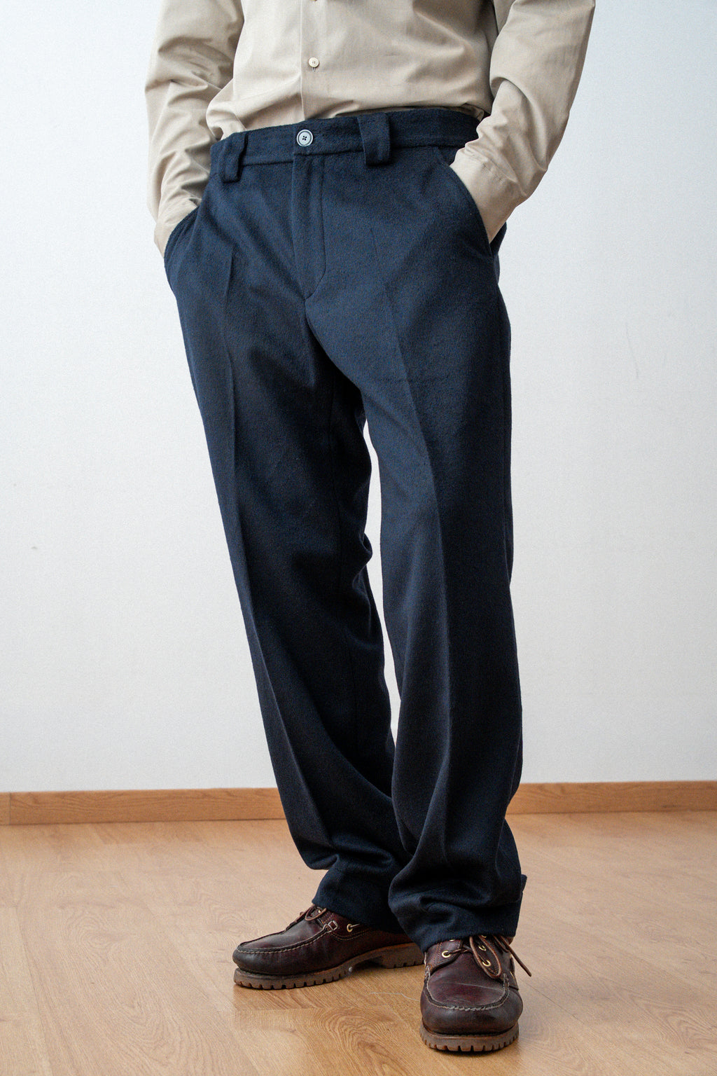 Pantalon droit en Laine