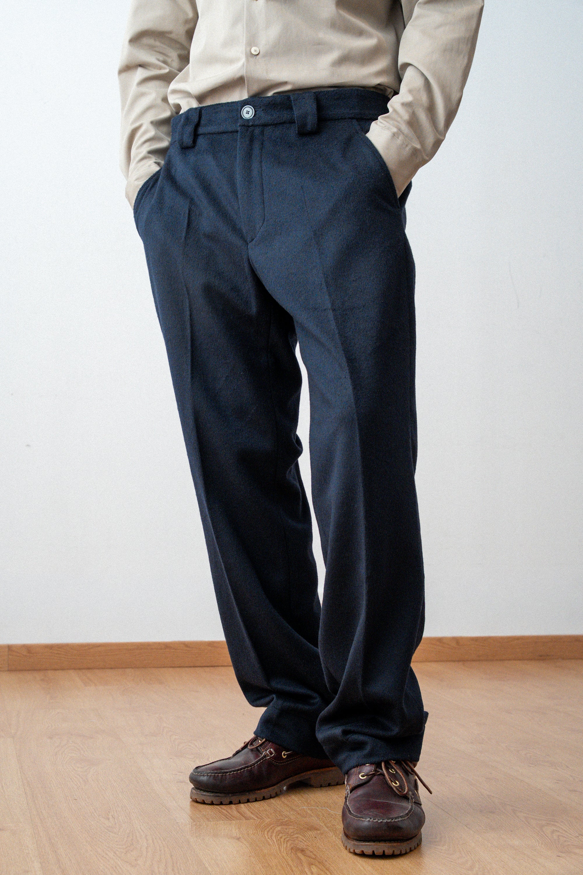 Pantalon droit en Laine
