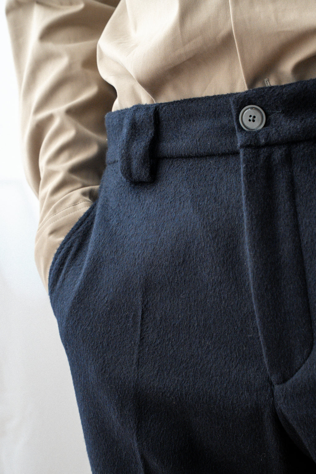 Pantalon droit en Laine
