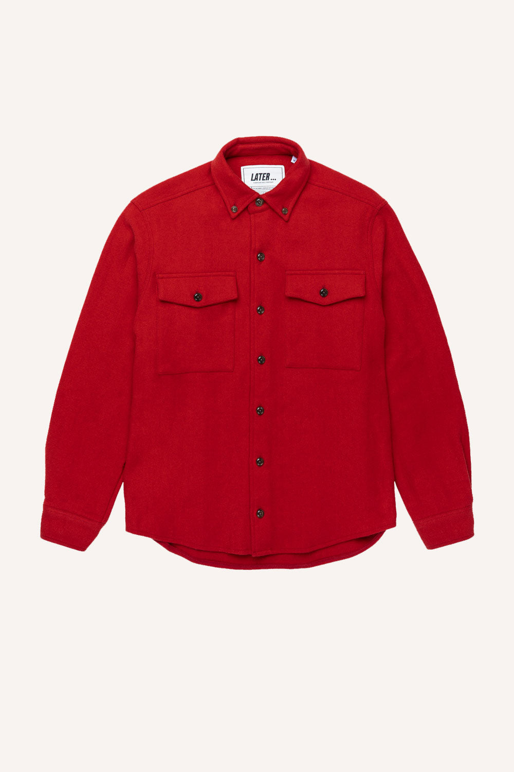 Casual wool overshirt