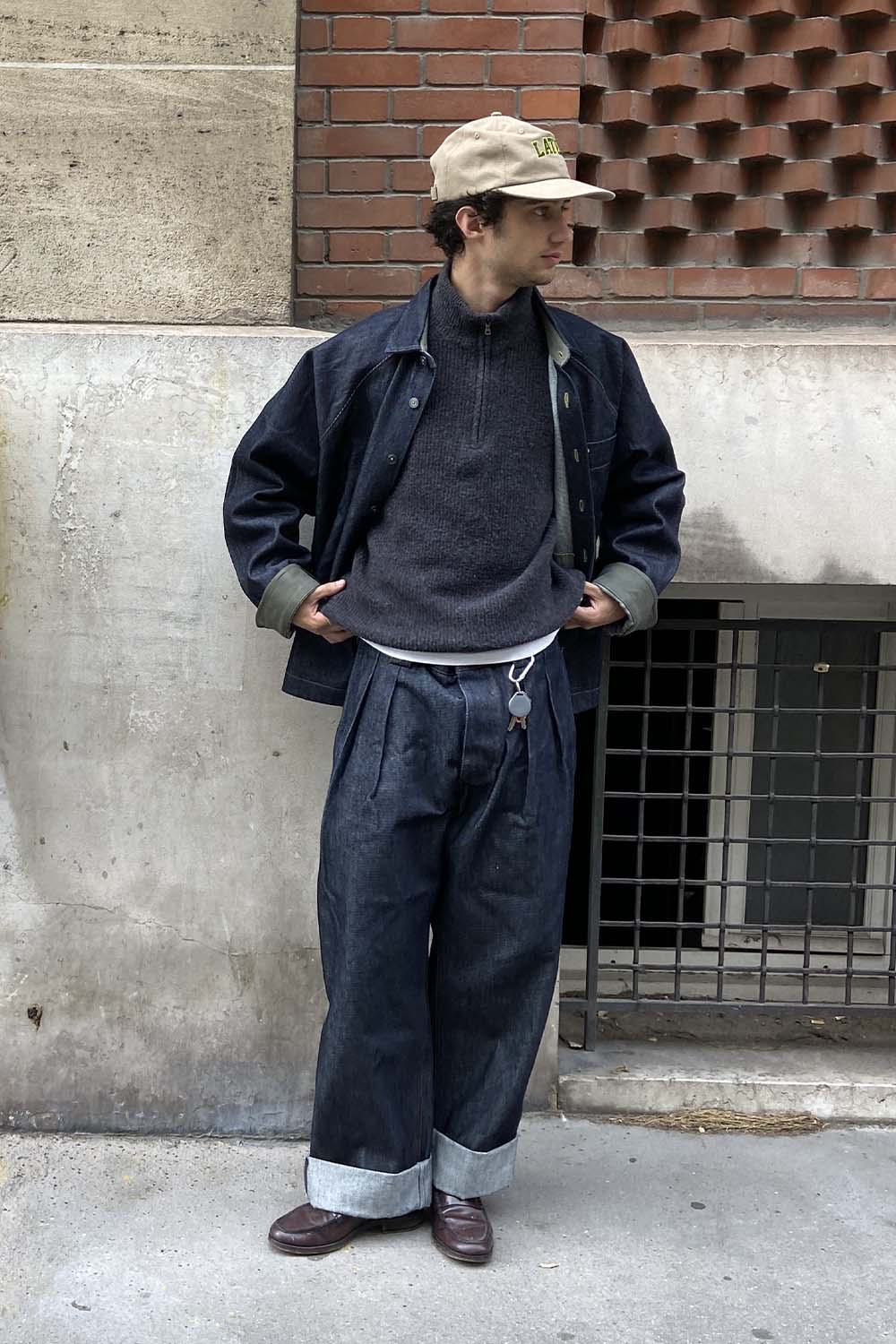 alon-katz-pantalon-marin-a-pinces-jean-denim