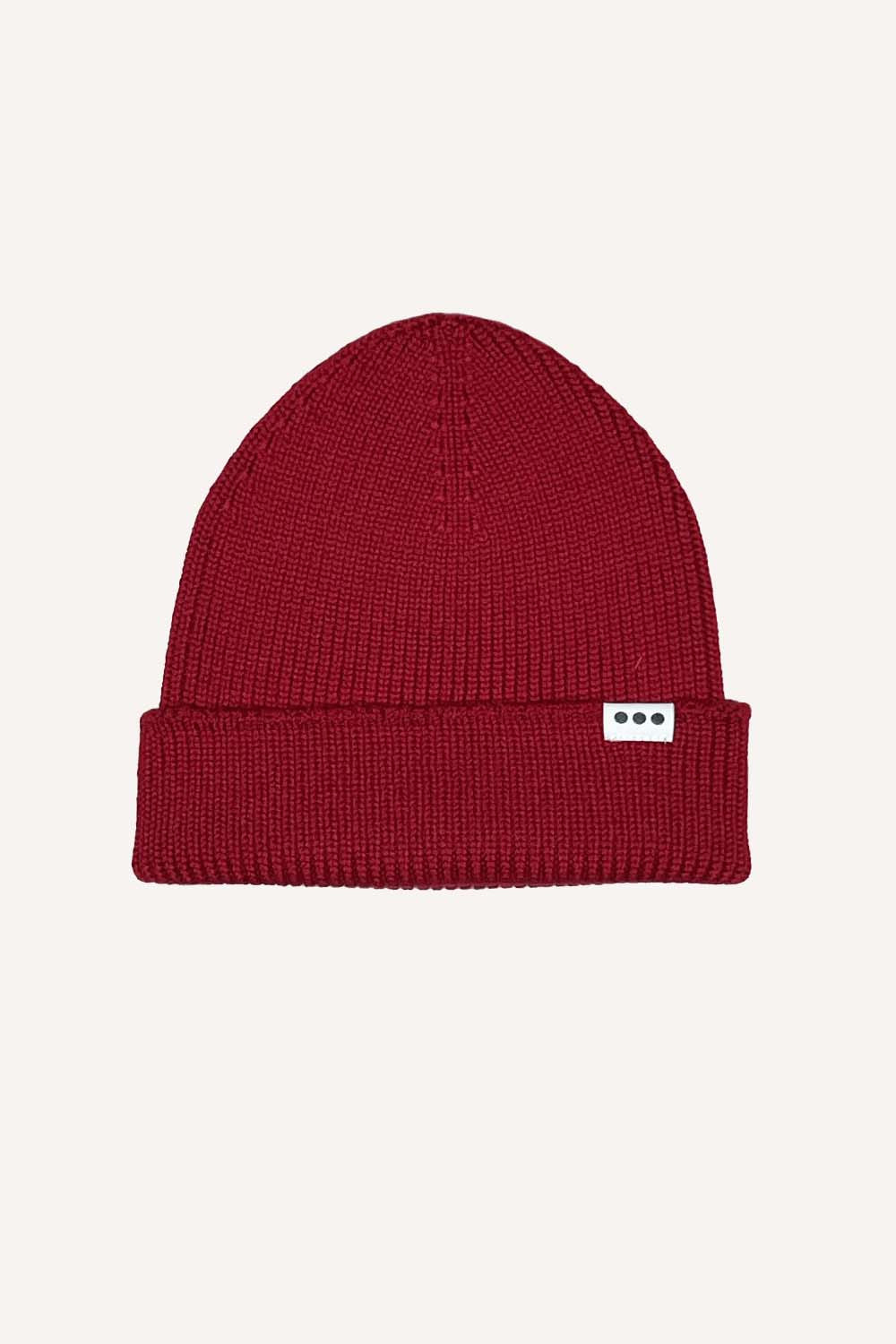 Bonnet En Laine Rouge Bordeaux Unisexe - Taille Unique Nyls Création | Neuf Avec étiquettes