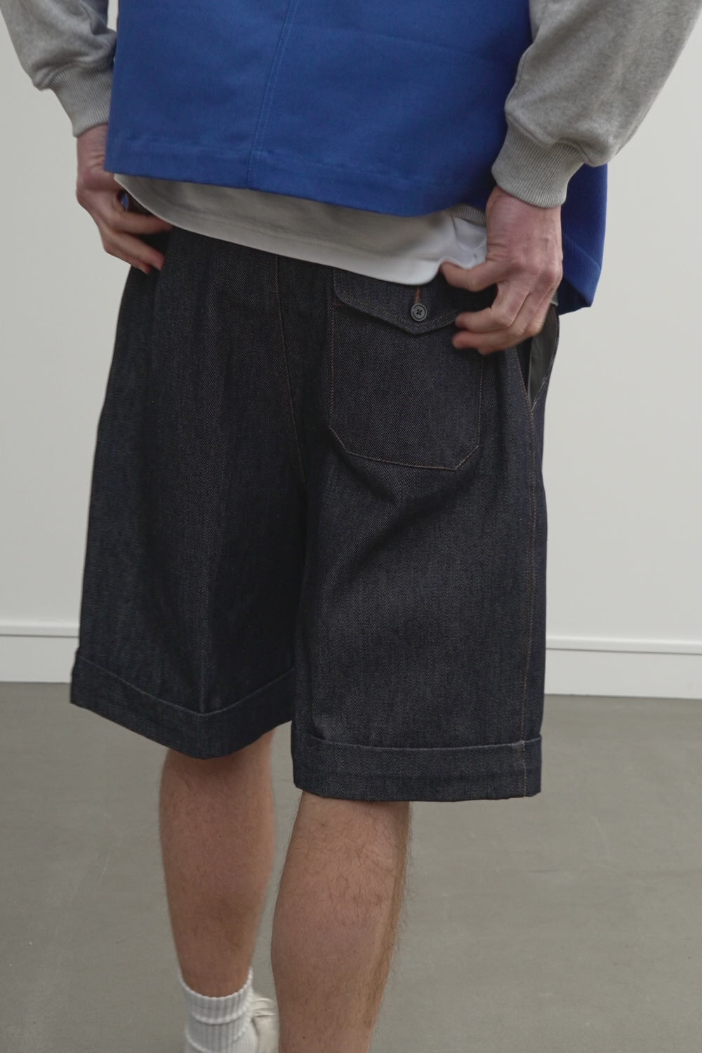 Denim Bermuda shorts
