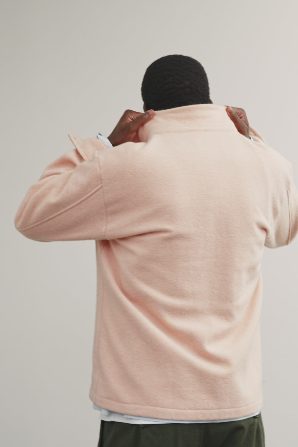 Surchemise en laine ÉPURE unie