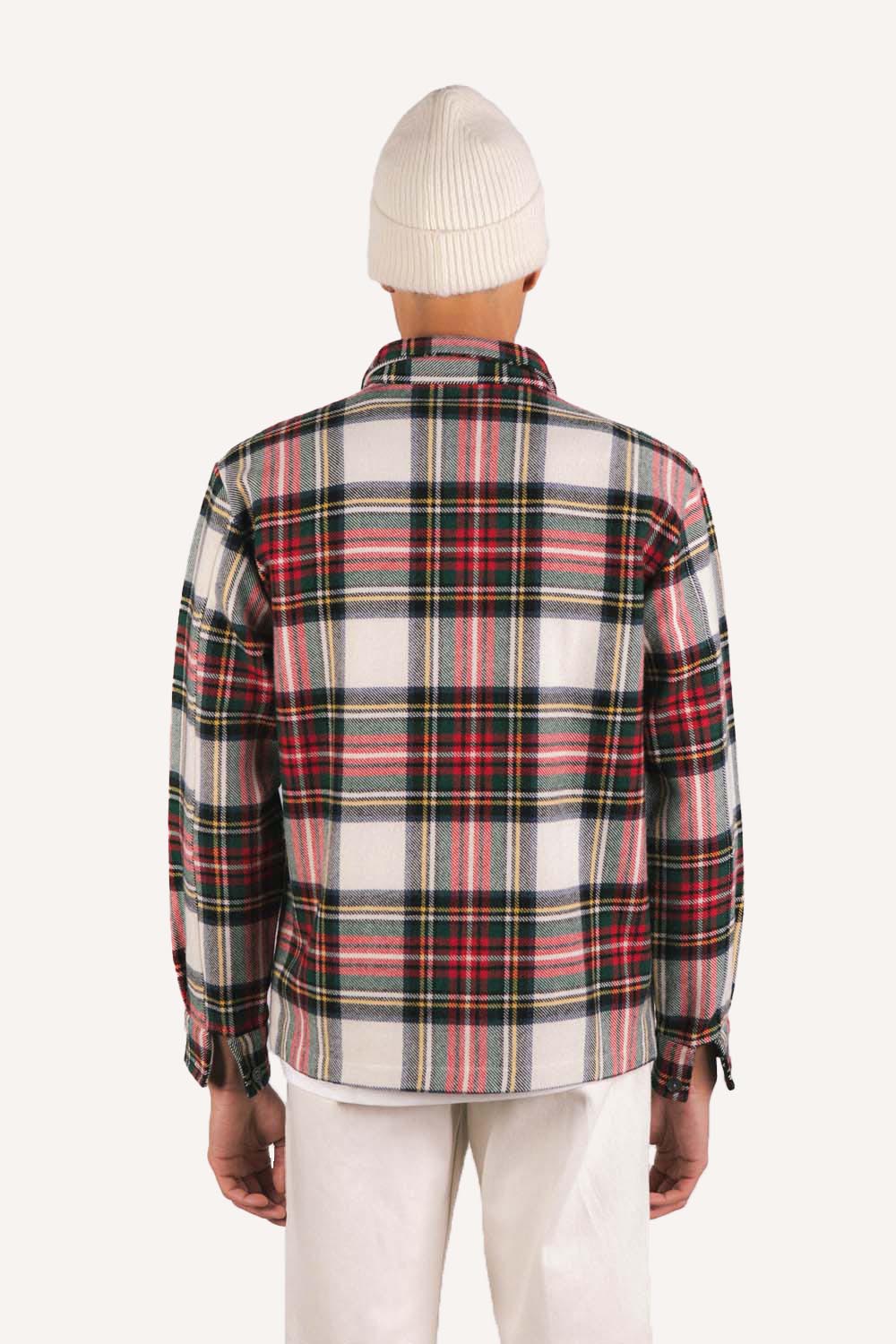 ÉPURE checked wool overshirt