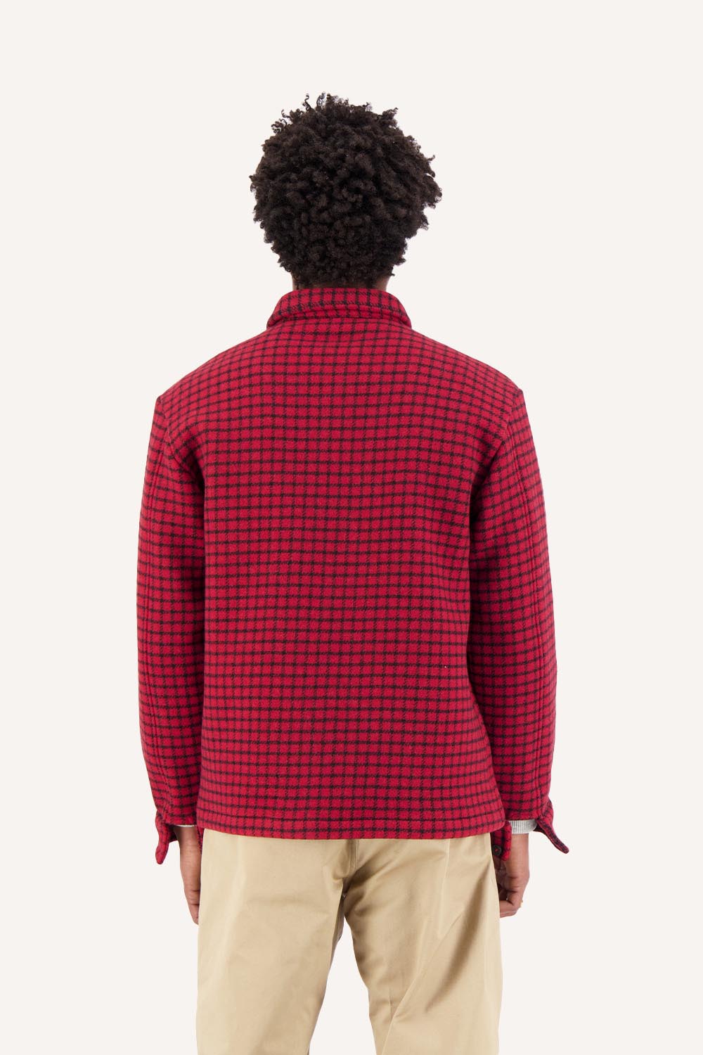 ÉPURE checked wool overshirt
