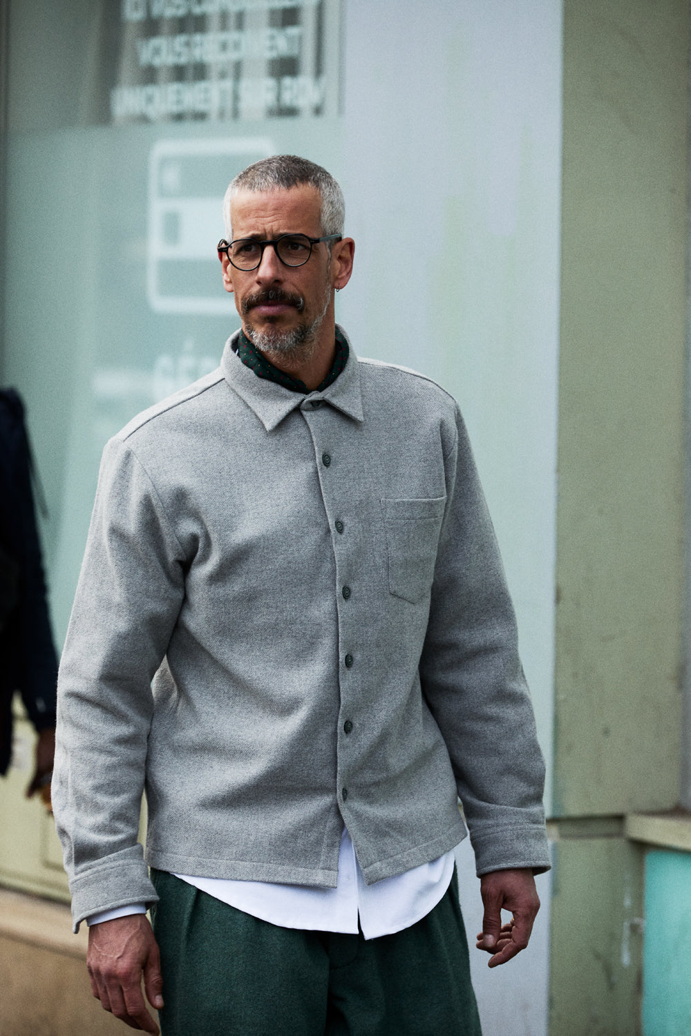 Surchemise en laine ÉPURE unie