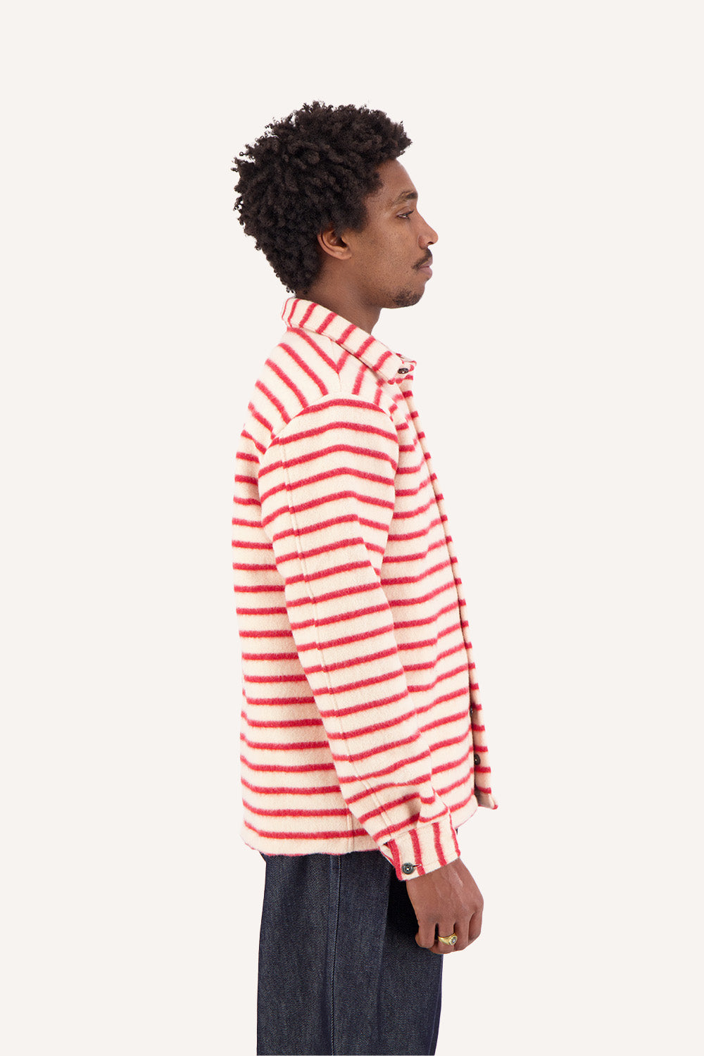 ÉPURE striped overshirt