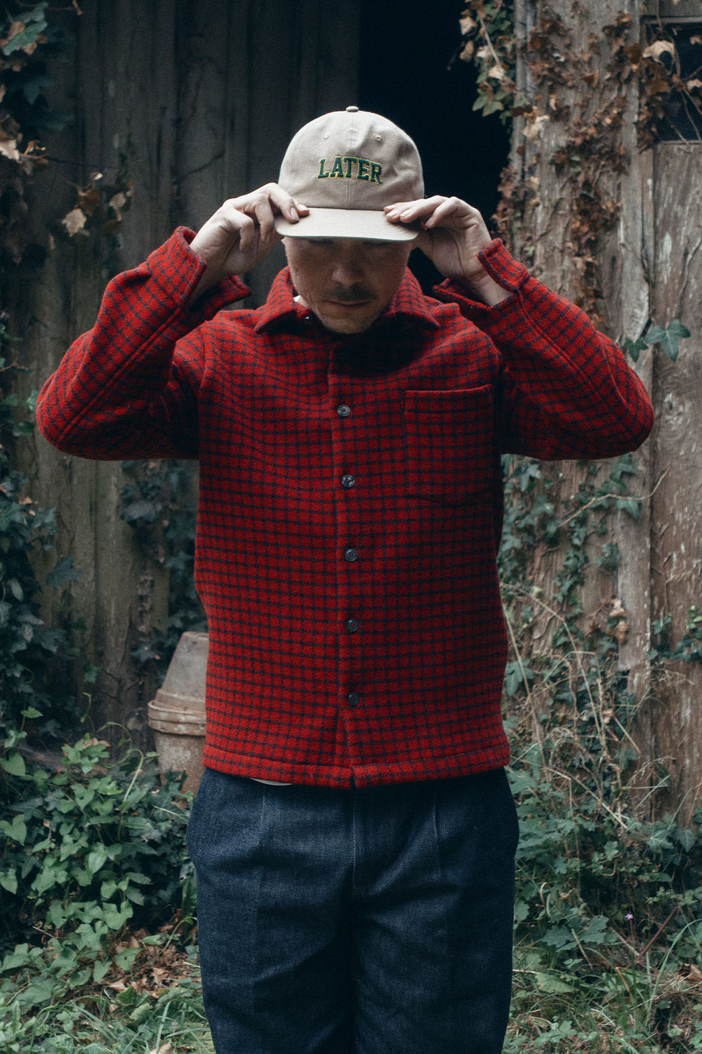 ÉPURE checked wool overshirt