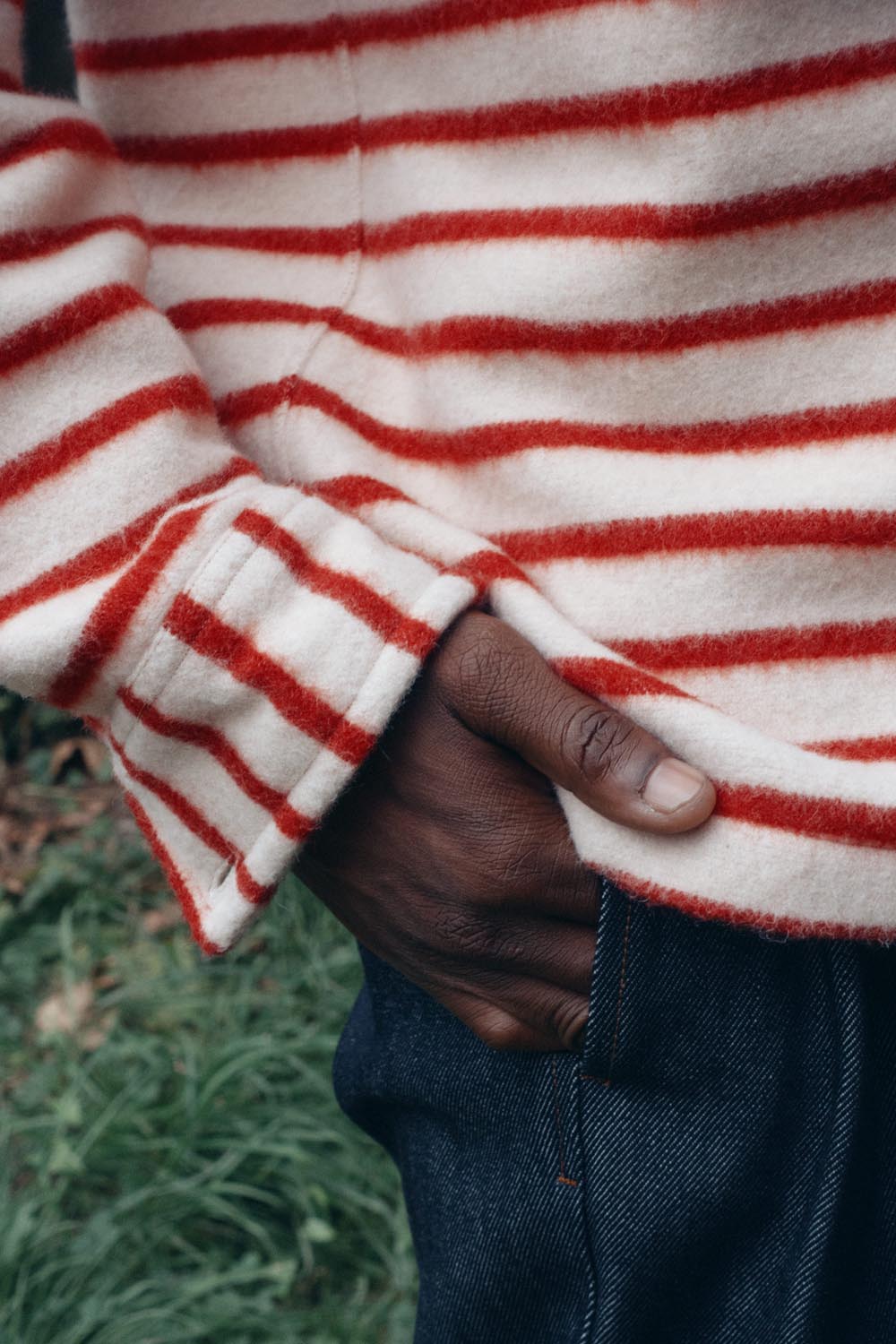 ÉPURE striped overshirt