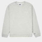 Sweat-shirt col rond gris recyclée, homme