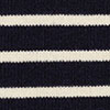 Off white and navy blue stripes