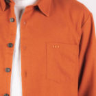 Chemise en coton Recyclée orange corail homme