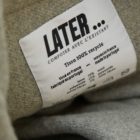 Etiquette de la surchemise en laine 100% recyclée, tissée en France