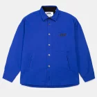 Royal blue oversized jacket in 100% recycled cotton blend