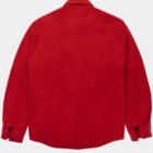 Surchemise casual en laine rouge