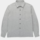 Grey recycled wool overshirt