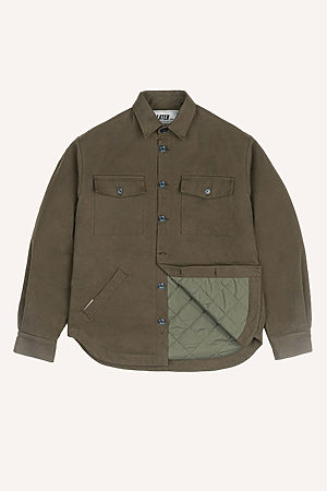 Veste matelassée taupe