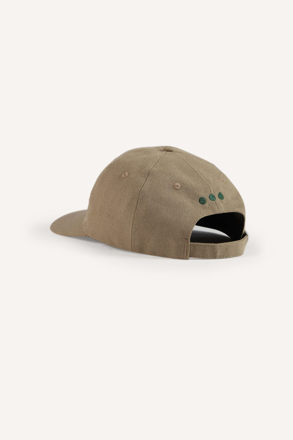 Casquette LATER university beige de dos