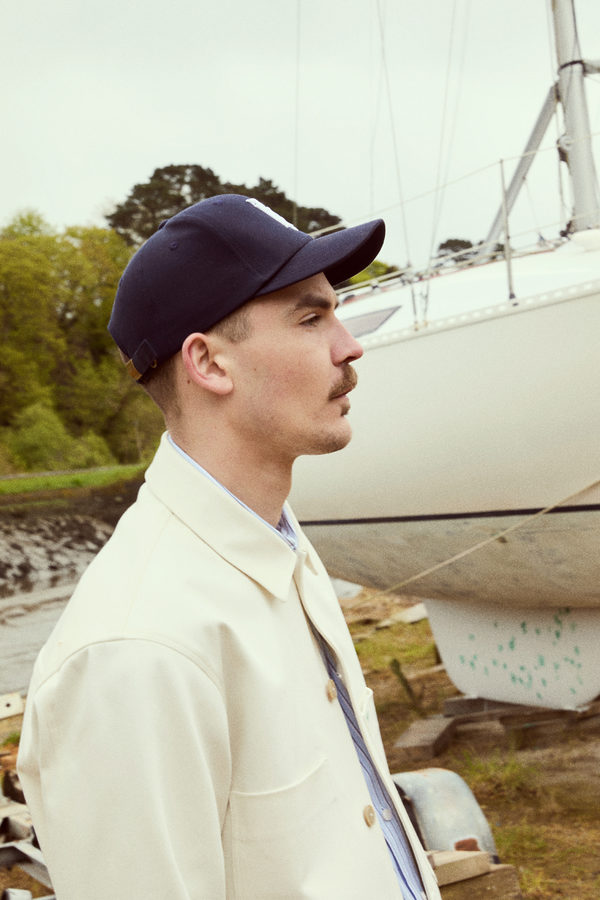 Veste mi-saison pour homme en coton écru collection printemps été