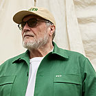 Men's mid-season jacket in green cotton, spring-summer collection