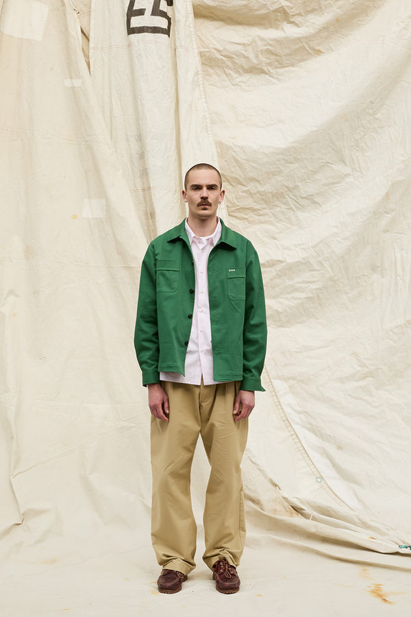 Veste mi-saison pour homme en coton vert collection printemps été