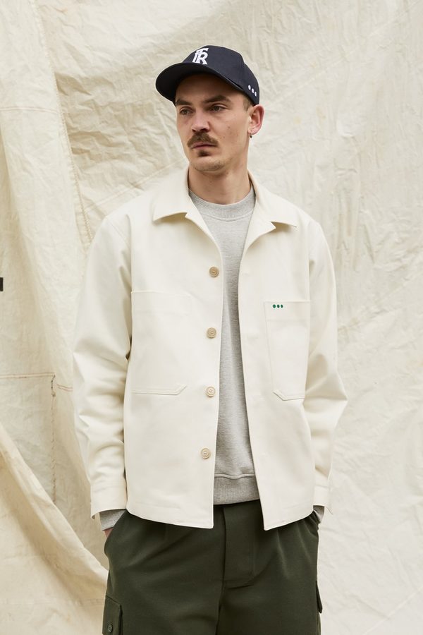 Veste mi-saison pour homme en coton japonais écru collection printemps été